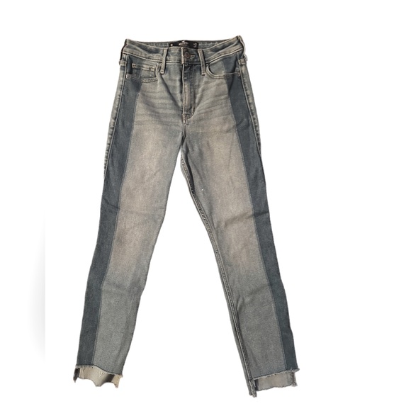 🛍️Two Tone Skinny High Waiste Jean - Picture 1 of 2